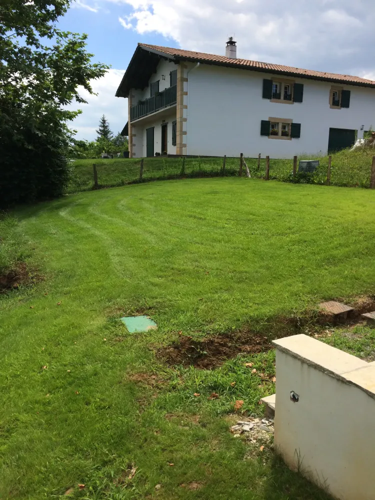 remise en état jardin à Ascain